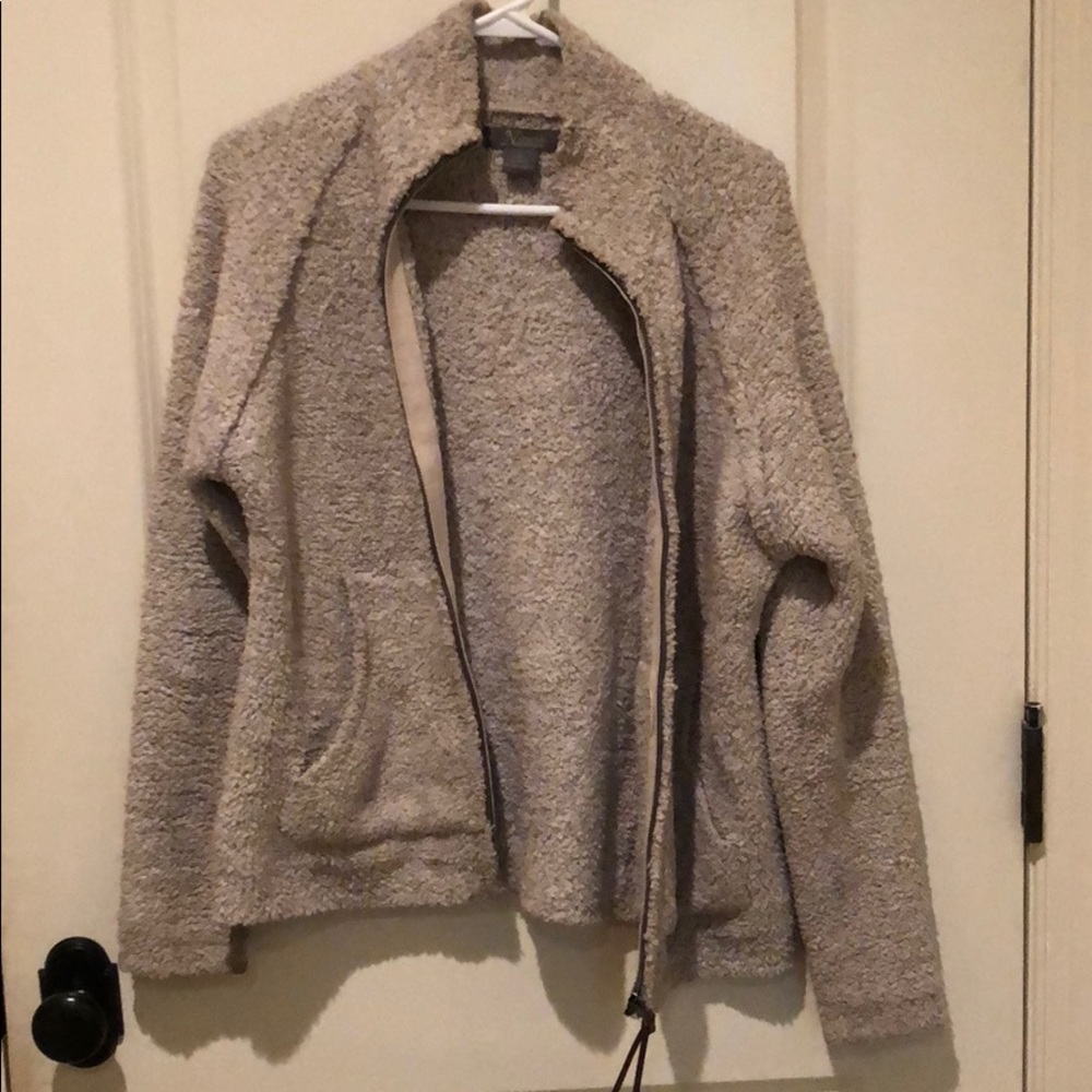 Cream Fleece Jacket Full ZIP